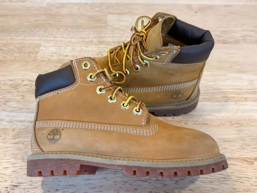 Timberland 6 Inch Premium Wheat Toddler Boots Size 11.5